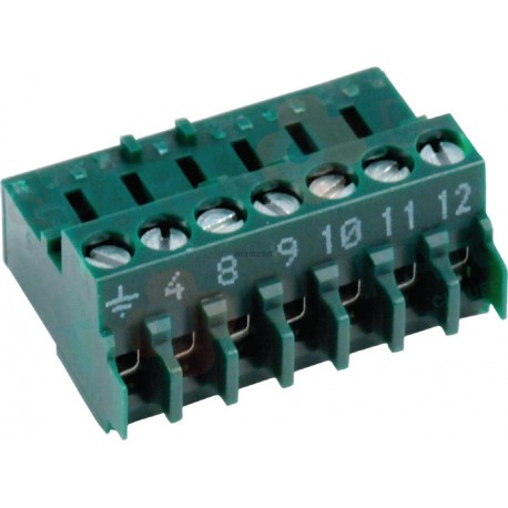 Fiche verte 7 poles cable brûleur Réf. 7747023989