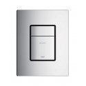 Plaque de commande WC SKATE Cosmopolitan, double touche ou interrompable, pour mécanisme pneumatique AV1, montage horizontal