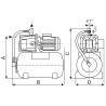Pompe AQUAJET 102/80 M aspiration sur puits ou forages à moins de 7 mètres surpresseurs auto-amorçants composée JET 102 mono