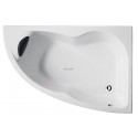 Baignoire MICROMEGA 150x100 angle à gauche avec pieds réglables blanc réf. E60219-00