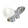 Robinet monotube à 4 voies thermostatisable avec sonde plastique R437N - Ø 1/2x16
