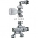 Robinet monotube à 4 voies thermostatisable R436/2TG - Ø 1/2x16