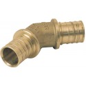 Coude à 45° diamètre 50x50 en laiton non dézincifiable Rehau Réf 11691311001