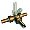 Coude 90° T092G instantané tectite mâle-femelle D12-15x21 pour tube cuivre PER et PB réf 4750405