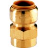 Manchon T270G instantané tectite femelle-femelle D18-20x27 pour tube cuivre PER et PB réf 4751802