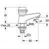 Robinet 1/2 Costa S Chromé 20405001