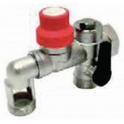 Groupe de sécurité coudé en bronze D26X34 pour alimentation horizontale réf 888108