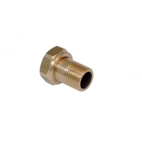 Raccord 2 pièces 8359CTP pour compteur, brut, avec méplat, D15X21-15X21, 1 trou de plombage réf 1083