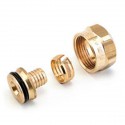 Raccord mécanique compression 825P finition laiton D22-12x1,1 pour tubes PER ou PB réf 825221