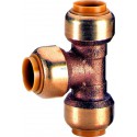 Té égal T130 instantané tectite D18 pour tubes cuivre, PER ou PB réf 4750658