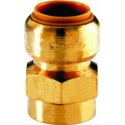 Manchon T270G instantané tectite femelle-femelle D12-12x17 pour tube cuivre PER et PB réf 4751736