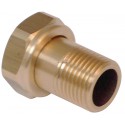 Raccord 2 pièces 8359CTP pour compteur, brut, avec méplat, D33X42-40X49, 1 trou de plombage réf 1087