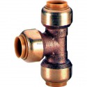 Té réduit TG130R instantané tectite D14-12-14 pour tubes cuivre, PER ou PB réf 4750913