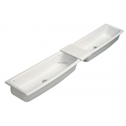 Couvre-joint porte-savon AUGE 95x33cm, blanc réf. P309001