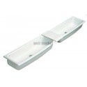 Lavabo sans plage de robinetterie AUGE Lg : 95 cm Céramique blanc Réf. P310001