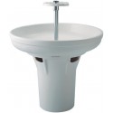 Pied pour lavabo circulaire, hauteur 80 cm, blanc Réf. P198001