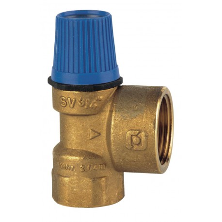 Soupape sanitaire avec sortie majorée SVW 70 F1 F1 1/4 -7 bar Réf. 22L0218607