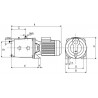 Pompe auto-amorçante monocellulaire, pré-équipée DAB - JET 400 V Tri JET 200 T réf. 010205