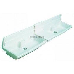 Lavabo collectif THOIRY Lg : 90 cm Céramique Blanc réf. P312001