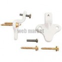 Sachet de deux attaches fonte plastifiée, blanc Réf. D5703AC