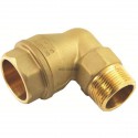 Coude 90° Type 121 Laiton Mâle diamètre : 26x34 DN : 32 réf. 553325