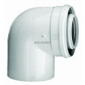 Coude à 87° Alu/PPS diamètre 80 / 125 mm DY131 réf. 84887531
