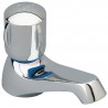 Robinet de lavabo/lave-mains ULYSSE C simple avec bec fixe, eau froide ou chaude, tête 15 x 21 à clapet guidé, chromé réf. D1