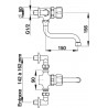 Mitigeur lavabo 3500 bc+bec+raccords coudes réf. 35809