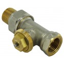 Robinet de radiateur droit thermostatique R809 - raccord 1/2