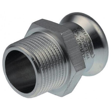 Raccords à sertir inoxydable X7243G mamelon mâle-femelle D 22-20x27 mm 6190646