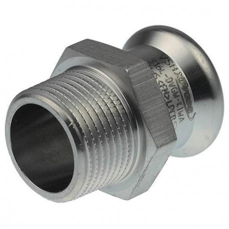 Raccords à sertir inoxydable X7243G mamelon mâle-femelle D 28-26x34 mm 6190657