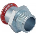 Raccord avec filetage acier zn M diamètre : 18-3/4réf .21705