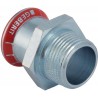 Raccord avec filetage acier zn M diamètre : 18-3/4réf .21705