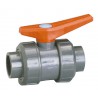Robinet à tournant sphérique pression K62 PVC Embout à coller. diamètre : 40 Passage : 40 VBCE40
