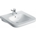 Lavabo Trou de robinetterie central percé avec trop plein Matura 2 Lg : 65 cm Céramique blanc Réf. V216701