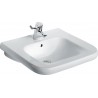 Lavabo Trou de robinetterie central percé avec trop plein Matura 2 Lg : 65 cm Céramique blanc Réf. V216701