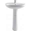 Lavabo sur colonne POLO Lg : 63cm Porcelaine Blanc 325291003