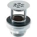 Bonde de lavabo à grille, avec trop plein diamètre : 32 Chromé D5851AA