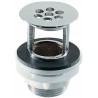 Bonde de lavabo à grille, avec trop plein diamètre : 32 Chromé D5851AA