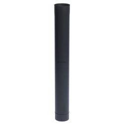 Tuyau rigide Email Mat Acier émaillé diamètre : 180 Lg : 1000 mm Bois / Fioul / Gaz réf. 344017