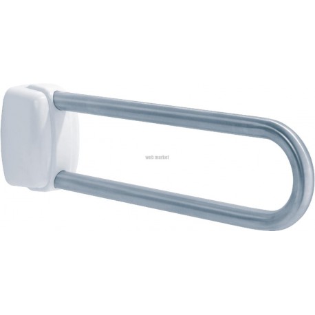 Barre d appui relevable 60cm, tube D30mm, fixations invisibles, blocage en position verticale, inox brossé Réf 048865