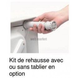 Kit de réhausse (9 pieds + tablier basic) pour receveur FLIGHT réf E6250400