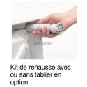Kit de réhausse (9 pieds + tablier basic) pour receveur FLIGHT réf E6250400