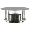Chapeau pare-pluie anti-oiseau THERMINOX TI, diamètre 150 mm CPOI 150 TZ / réf. 21150088
