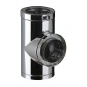Té THERMINOX TI, diamètre 130 mm T 90 130 TI / réf. 21130050