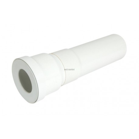 Pipe WC droite diamètre 100 mm longueur 40 cm PVC réf. QW3340