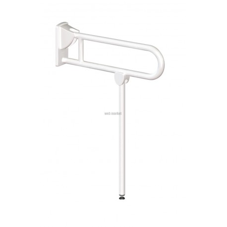 Poignée relevable avec béquille D32 Nylon HR blanc 650 mm Réf 5162N
