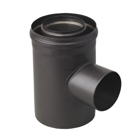 Conduit concentrique prise d air bioten d 80 / 125 piqué. D 80 spécial Pellet réf. 471688