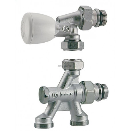 Robinet monotube à 4 voies thermostatisable R436TG - Ø 1/2x16