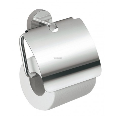 Porte- rouleau avec couvercle chrome EROS Réf. 23251300200